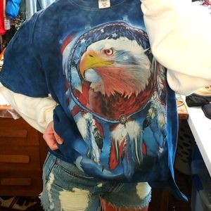 Gypsy Travels Eagle Feathers TieDye Perfection Tee